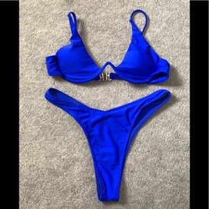 COPY - NWOT royal blue SHEIN bikini